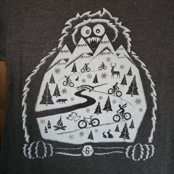 Twin Six Winter Fat Bike Graphic Tee Size Large - Picture 7 of 12